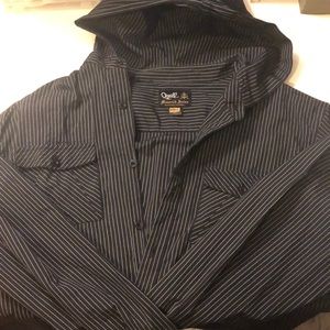 O’Neill hooded long sleeve button up